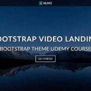 Full Screen Video Background Landing Page Website with HTML5, CSS3 & Bootstrap 4